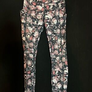 Lululemon Fast & Free 7/8 Floral Tights